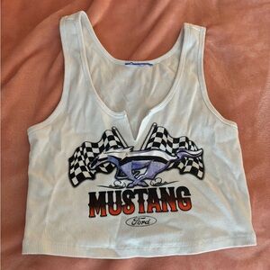 ford mustang cropped tank